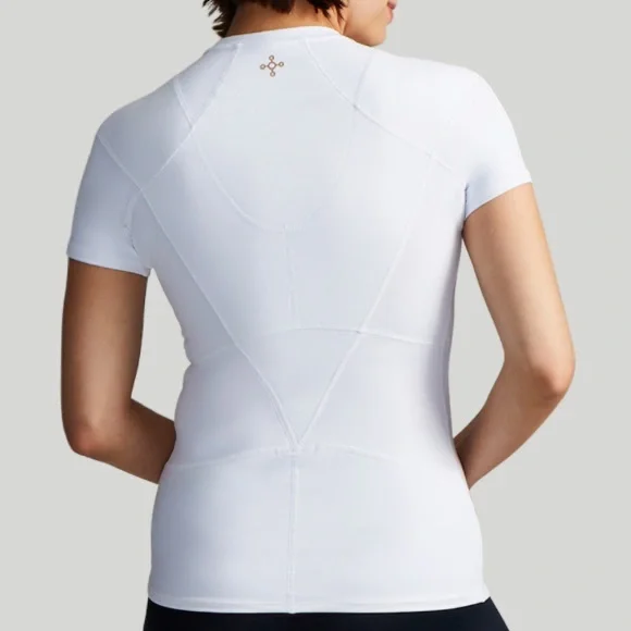 TOMMIE COPPER WHITE WOMEN’S PRO-GRADE SHORT SLEEVE SHOULDER SUPPORT SHIRT SIZE M - Picture 2 of 12